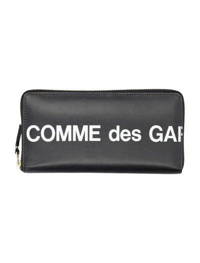 COMME DES GARÇONS COMME DES GARÇONS WALLET HUGO LOGO ZIP WALLET