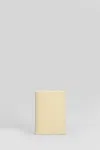 Comme Des Garçons Wallet In Beige Leather In White