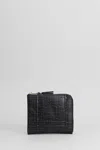 Comme Des Garçons Wallet In Black Leather In Black