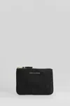 Comme Des Garçons Wallet In Black Leather In Black