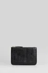 Comme Des Garçons Wallet In Black Leather In Black