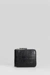 Comme Des Garçons Wallet In Black Leather In Black