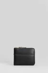Comme Des Garçons Wallet In Black Leather In Black