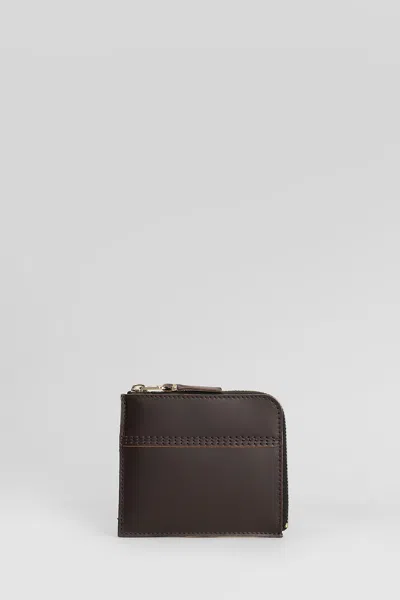 COMME DES GARÇONS WALLET IN BROWN LEATHER