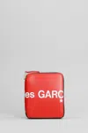 COMME DES GARÇONS WALLET IN RED LEATHER