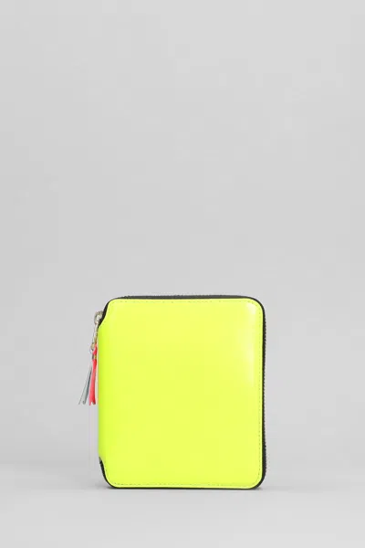 Comme Des Garçons Wallet In Yellow Leather