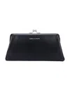 Comme Des Garçons Wallet Kiss-clasp Purse In Black