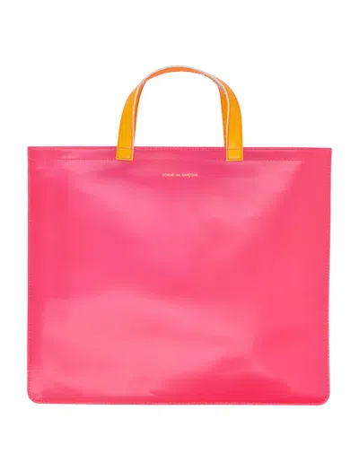 Comme Des Garçons Comme Des Garcons Wallet Large Tote Bag In Pink