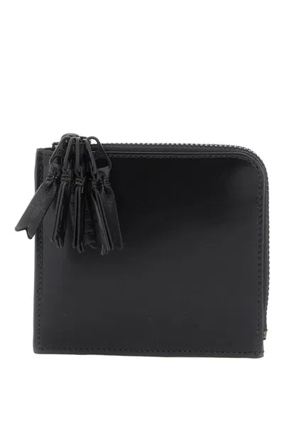 Comme Des Garçons Comme Des Garcons Wallet Leather Multi-zip Wallet With In Black