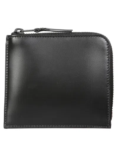 Comme Des Garçons Leather Wallet Unisex In Black