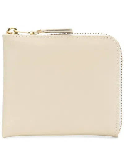 Comme Des Garçons Wallet Leather Wallet In Neutral