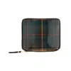Comme-des-garcons-wallet Lenticular Tartan Wallet In Giallo/verde