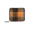 Comme-des-garcons-wallet Lenticular Tartan Wallet In Rosso/giallo