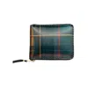 Comme-des-garcons-wallet Lenticular Tartan Wallet In Verde/giallo