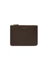Comme Des Garçons Wallet Logo Detailed Zipped Wallet In Black
