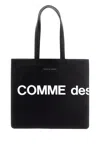 COMME DES GARÇONS COMME DES GARÇONS WALLET LOGO LEATHER TOTE BAG