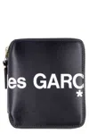 Comme Des Garçons Huge Logo Vertical Zip Around Wallet