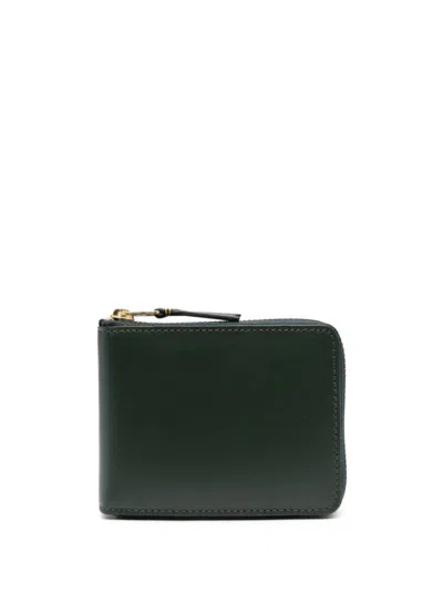 Comme Des Garçons Wallet Luxury Leather Zip Wallet In Gray