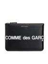 Comme Des Garçons Wallet Medium Logo Leather Pouch