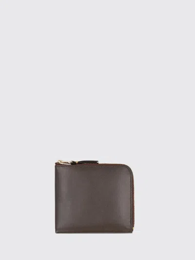 Comme Des Garçons Wallet Small Zip Around Wallet In Brown