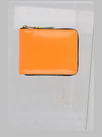 Comme Des Garçons Comme Des Garcons Wallet Mini Goat Leather Wallet In Orange