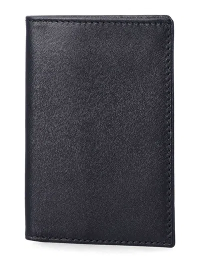 Comme Des Garçons Comme Des Garcons Wallet Minimalist Bifold Wallet - Compact Design - 10.5 Cm X 7 Cm In Nero
