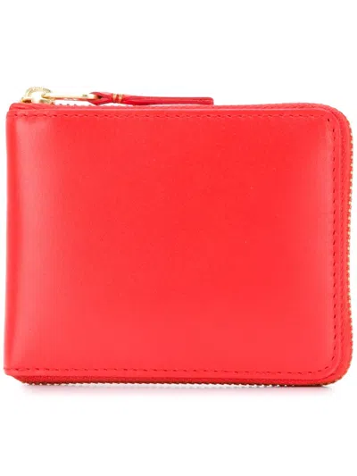 Comme Des Garçons Wallet Orange Calfskin Wallet
