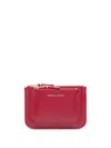 Comme Des Garçons Small Red Leather Coin Purse Wallets Red In Red