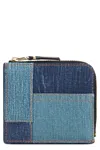Comme Des Garçons Wallet Patchwork Denim Wallet In Blue