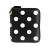 Comme-des-garcons-wallet Polka Dot Wallet In Black In Nero