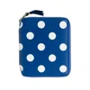 Comme-des-garcons-wallet Polka Dot Wallet In Royal Blue In Blu