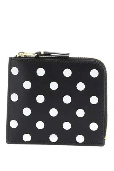 Comme Des Garçons Comme Des Garcons Wallet Polka Dots Wallet In 白色，黑色