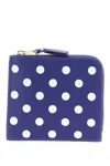 Comme Des Garçons Comme Des Garcons Wallet Polka Dots Wallet In Blue