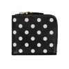 Comme-des-garcons-wallet Polka Dots Wallet In Black In Nero