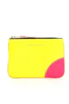 COMME DES GARÇONS COMME DES GARÇONS WALLET PORTAFOGLIO SUPER FLUO GIALLO E ARANCIONE