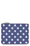 Comme Des Garçons Wallet Printed Leather Flat Pouch