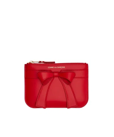 Comme Des Garçons Wallet In Red