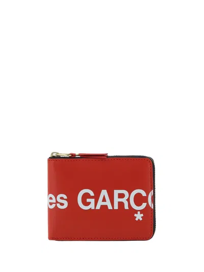 Comme Des Garçons 'huge Logo' Purse In Red