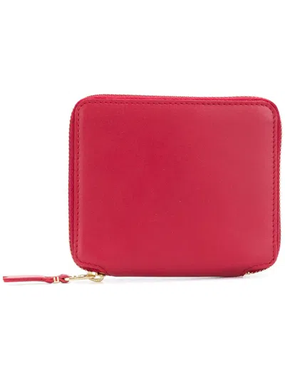 Comme Des Garçons Wallet Red Leather Zip Wallet