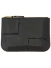 Comme Des Garçons Wallet Reversed Hem Series In Black