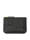Comme Des Garçons Wallet Reversed Hem Series In Black