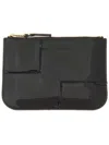 Comme Des Garçons Wallet Reversed Hem Series In Black