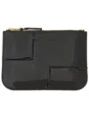 Comme Des Garçons Wallet Reversed Hem Series In Black
