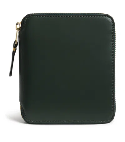 Comme Des Garçons Wallet Small Leather Pouch In Green