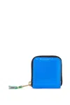 COMME DES GARÇONS COMME DES GARÇONS WALLET SUPER FLUO BRIGHT BLUE GOAT LEATHER UNISEX WALLET
