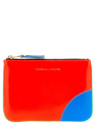 Comme Des Garçons Wallet 'super Fluo' Card Holder In Multicolor
