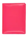 Comme Des Garçons Wallet Super Fluo Cardholder In Pink