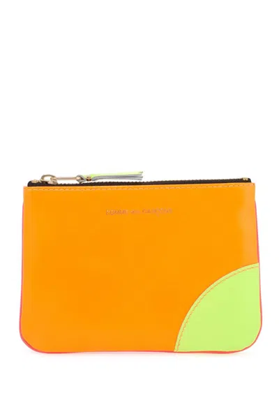 Comme Des Garçons Wallet Super Fluo Pouch