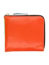 Comme Des Garçons Wallet Super Fluo Small Zip Coin Wallet