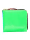 Comme Des Garçons Wallet Super Fluo Small Zip Coin Wallet